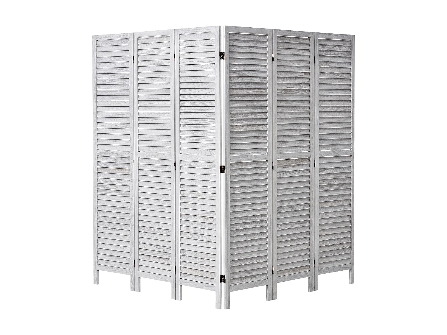 Cloison de Séparation en Bois à 6 Panneaux SucceBuy, Écran de Confidentialité en Bois pour la Séparation des Pièces