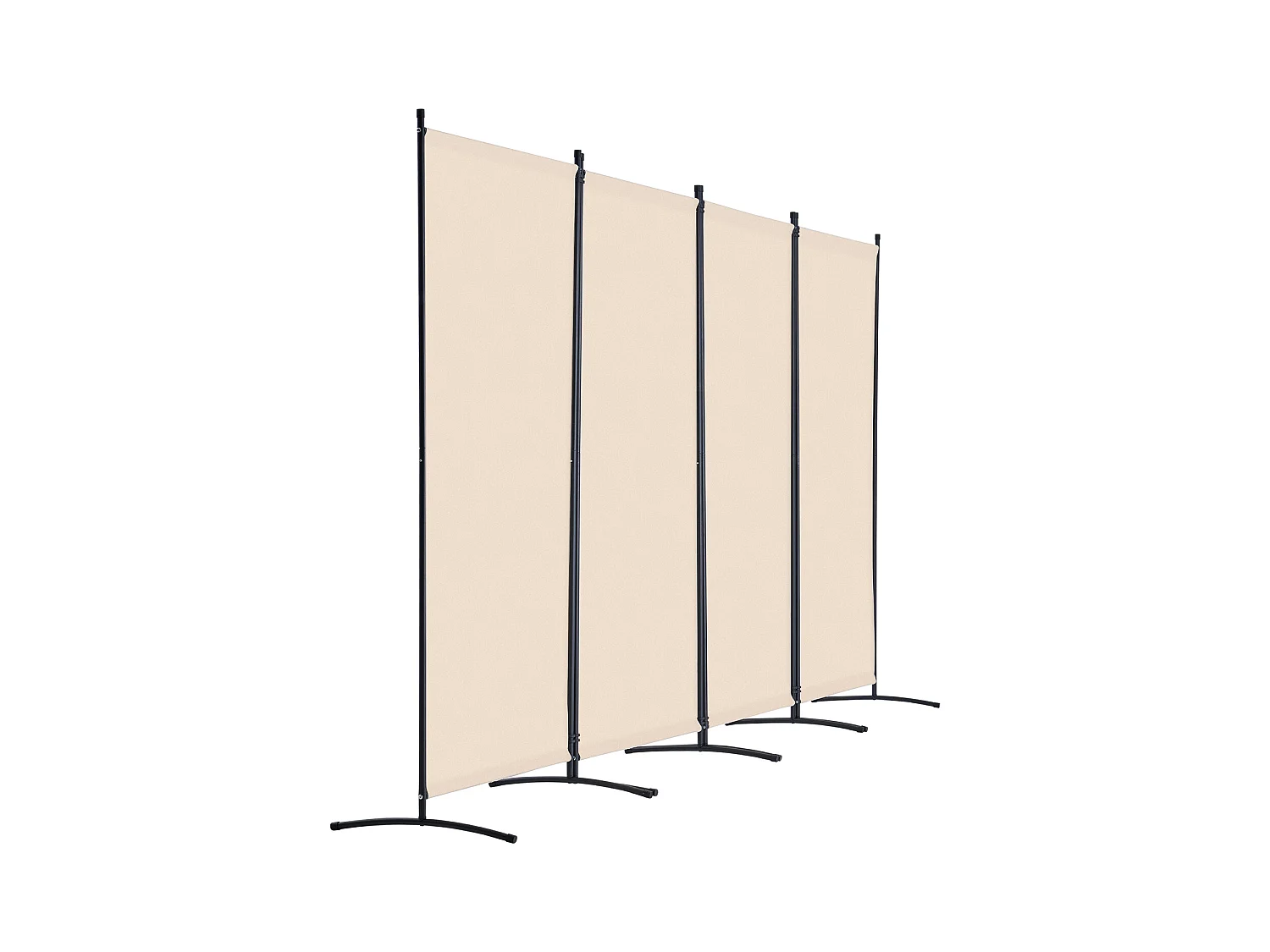 Parete Divisoria SucceBuy Divisorio per Ambienti a 4 Pannelli, Divisorio Pieghevole per la Privacy, Divisorio Portatile per Divisori per Ambienti, Beige