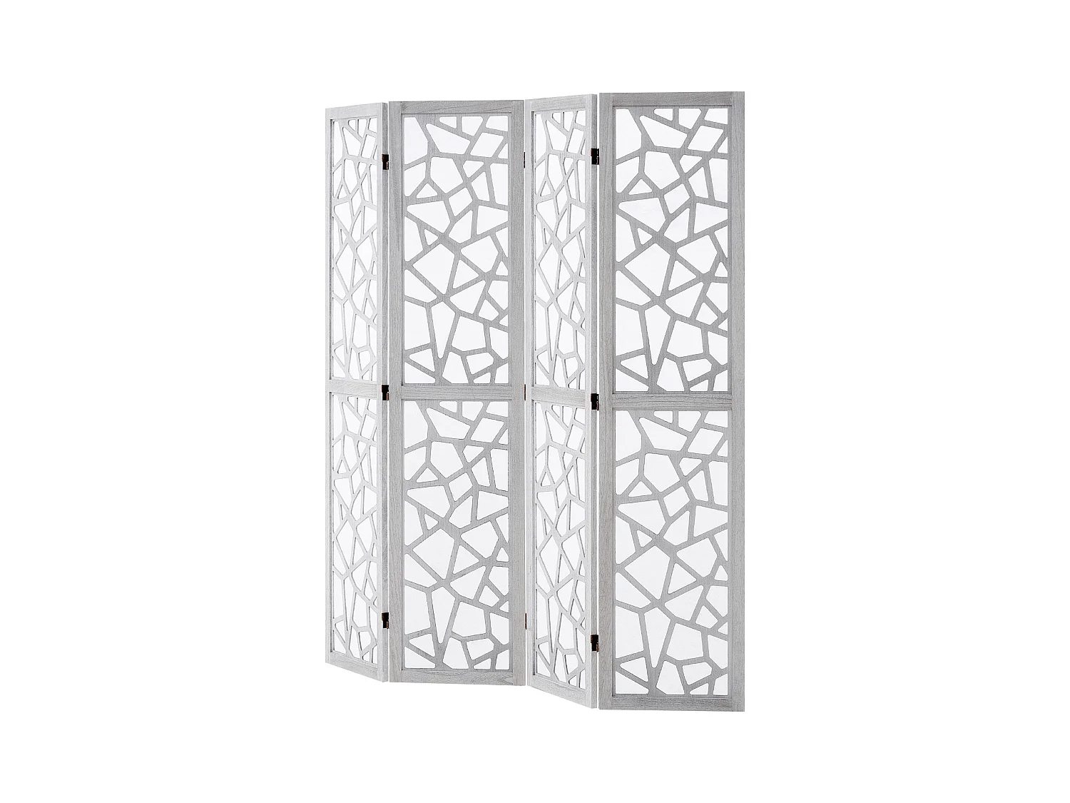 Divisória de Ambiente em Madeira SucceBuy, Tela de Privacidade em Madeira com 4 Painéis para Divisória de Ambiente