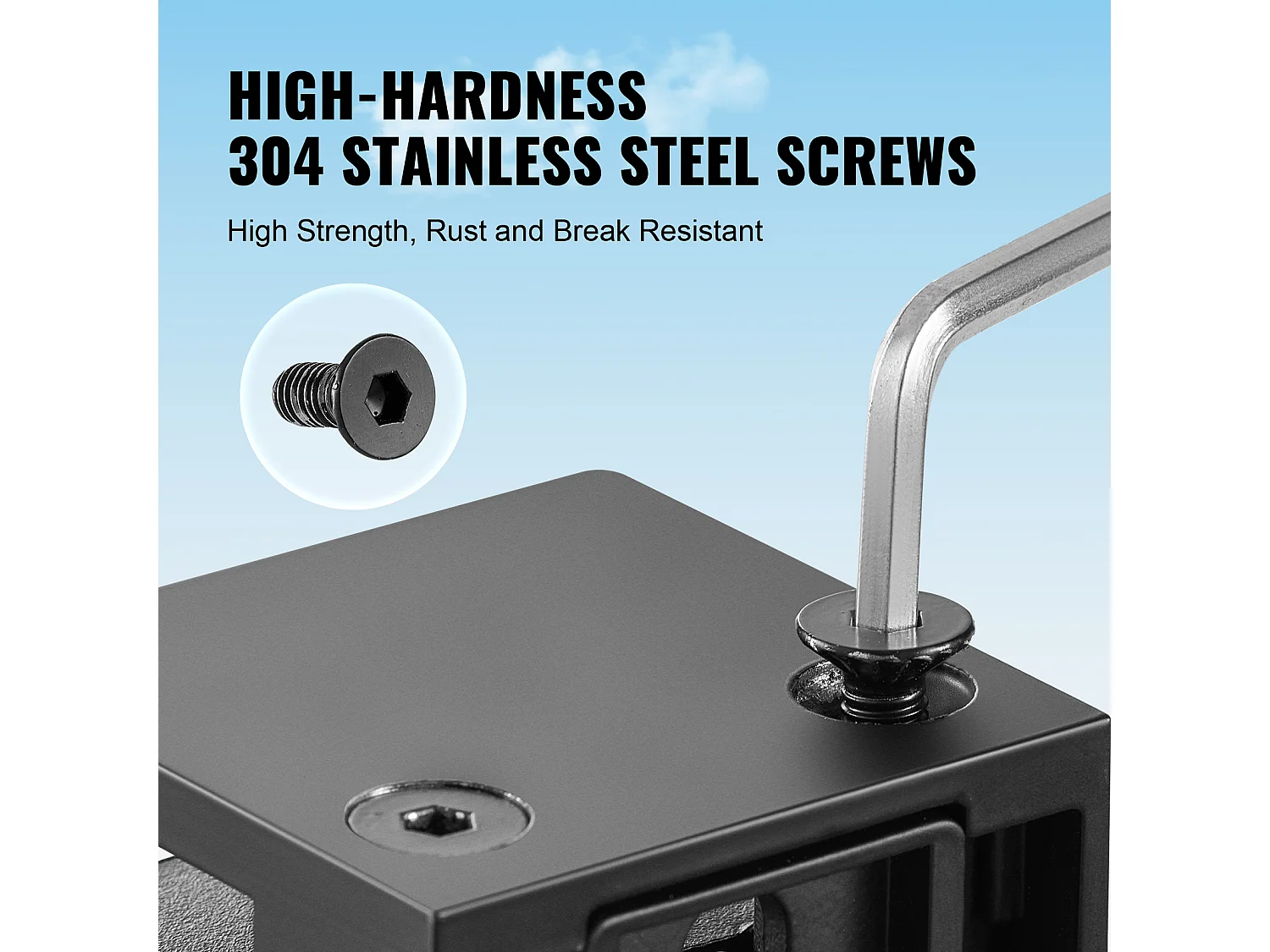 Glasklem SucceBuy Vierkante voor 8-12 mm Glazen Balustrades, 40 Stuks, Zwart