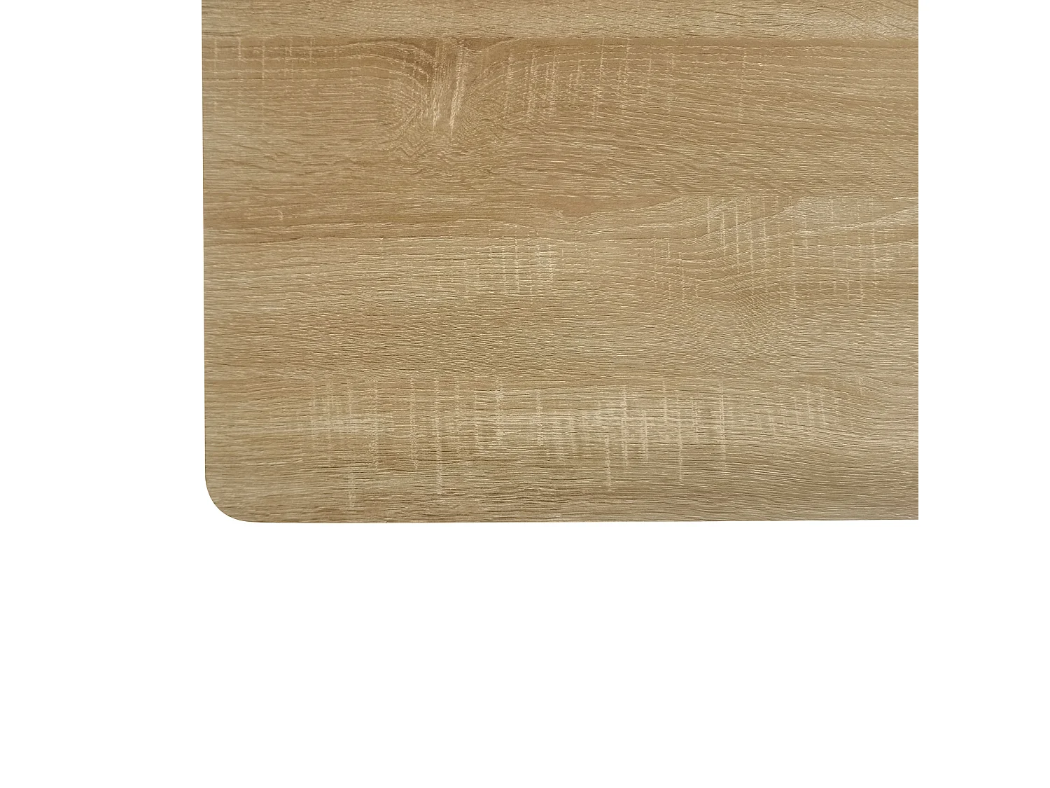 Mesa de jantar para 6 pessoas com 4 pernas grossas, madeira natural clara