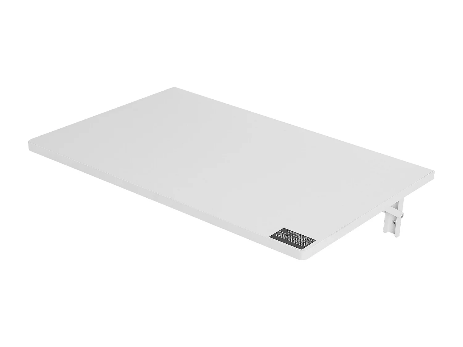 Wandgemonteerde Klaptafel SucceBuy, 600 x 400mm, Zwevend Laptop Bureau voor Thuiskantoor,Wit