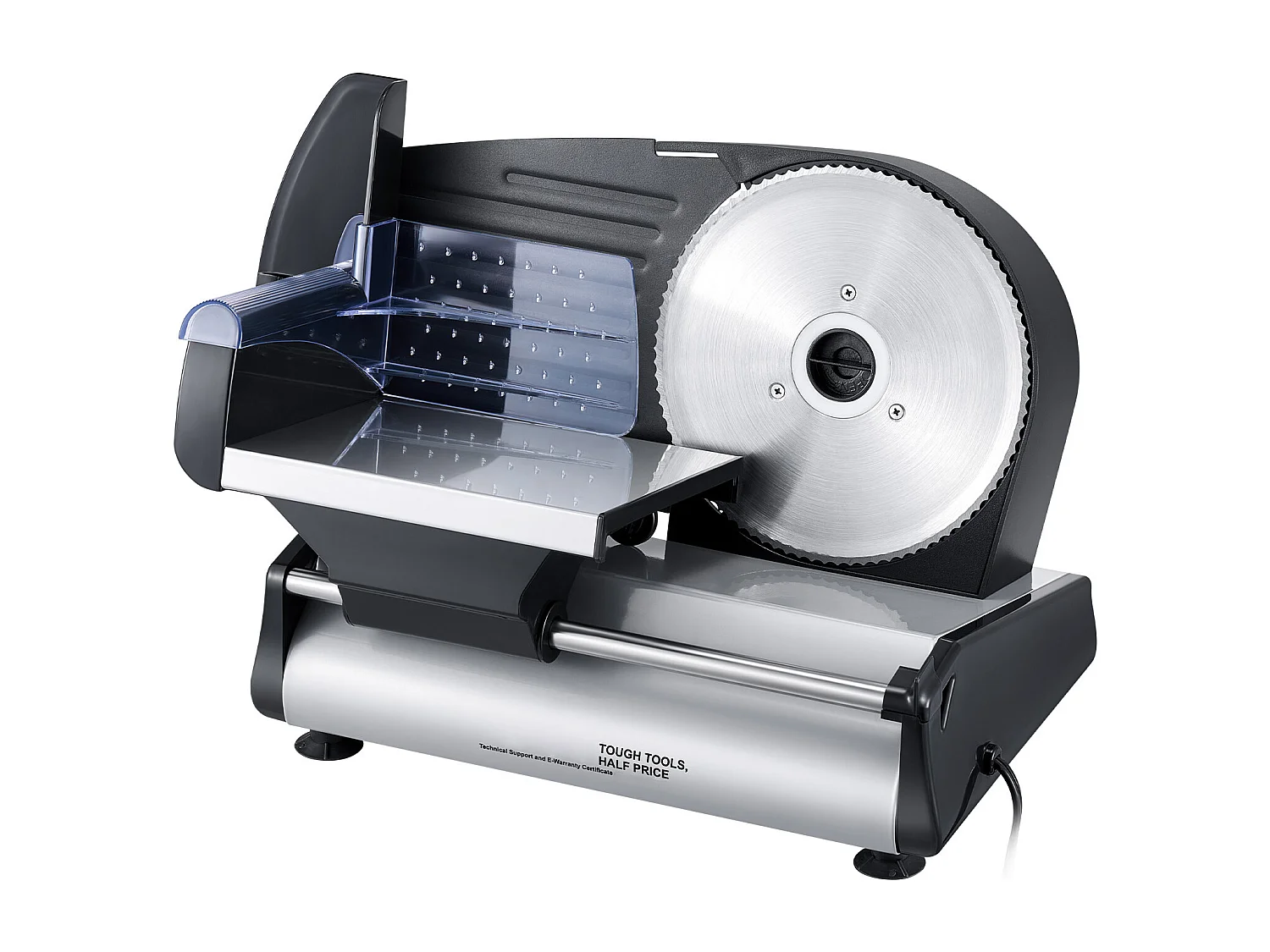 Trancheuse à Viande Électrique SucceBuy 180 W 19.05CM pour Usage Domestique