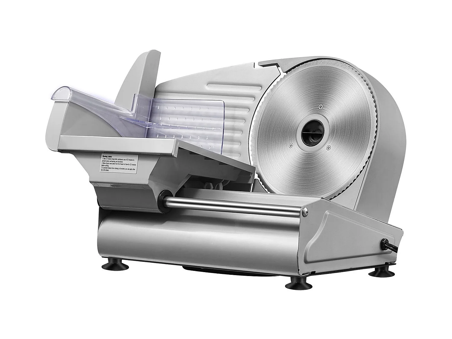 Trancheuse à Viande Électrique SucceBuy 180 W, Lame en Acier Inoxydable SUS420 de 19.05CM