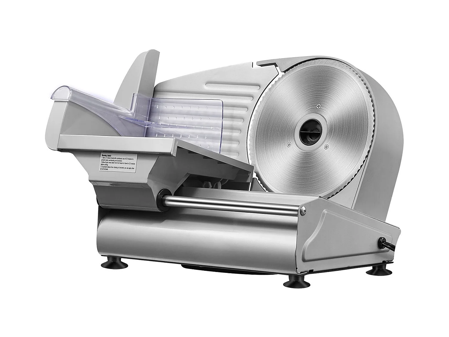 Trancheuse à Viande Électrique SucceBuy 180 W, Lame en Acier Inoxydable SUS420 de 19.05CM