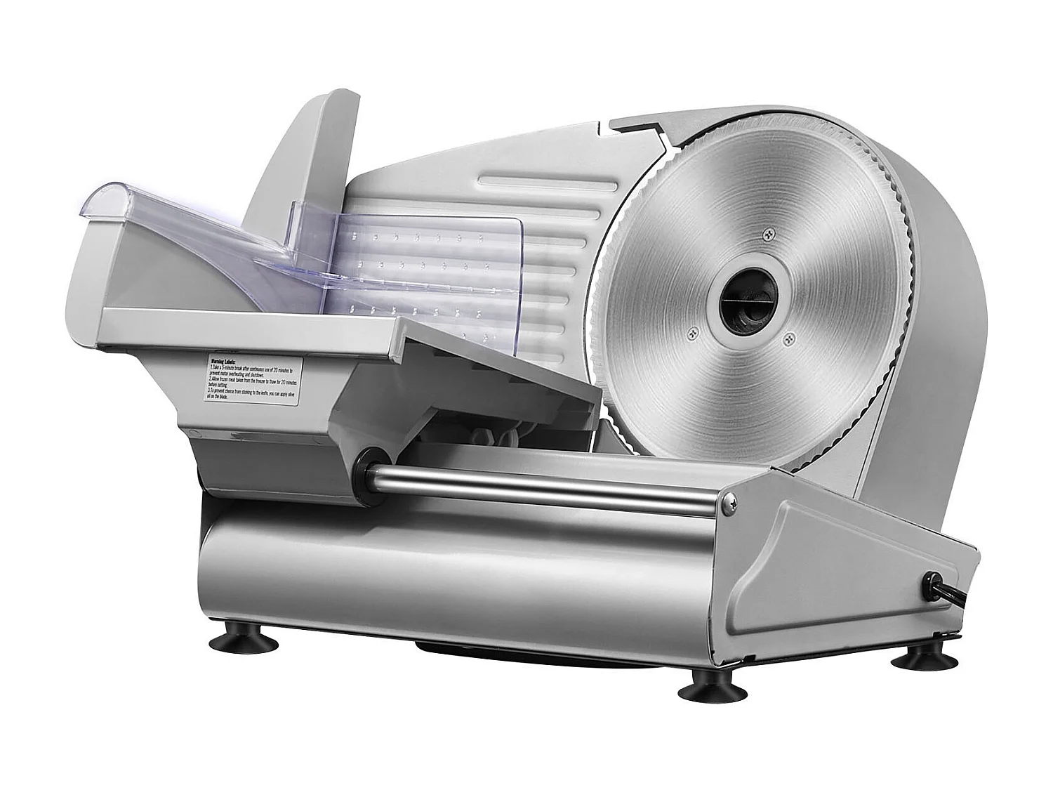 Trancheuse à Viande Électrique SucceBuy 180 W, Lame en Acier Inoxydable SUS420 de 19.05CM