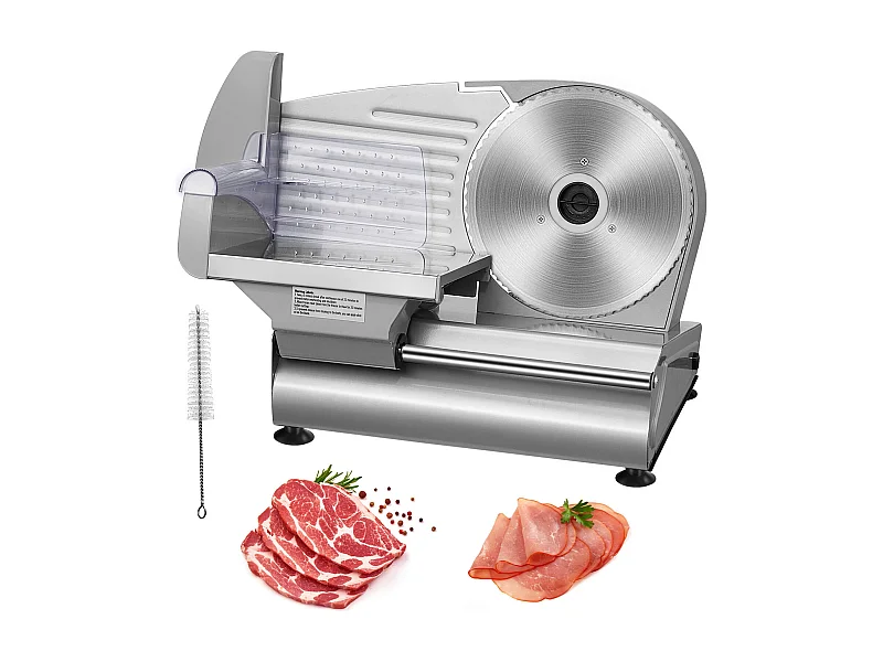 Trancheuse à Viande Électrique SucceBuy 180 W, Lame en Acier Inoxydable SUS420 de 19.05CM