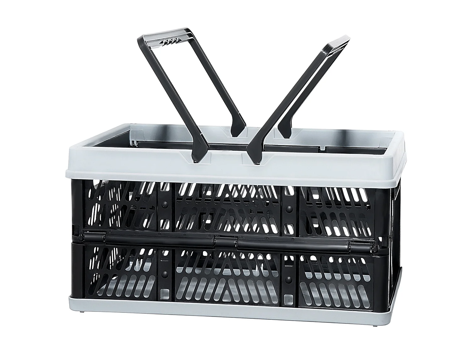 Boodschappentassen voor Shoppen SucceBuy Vouwbaar Zwart 3 Stuks 16 L met Handgreep