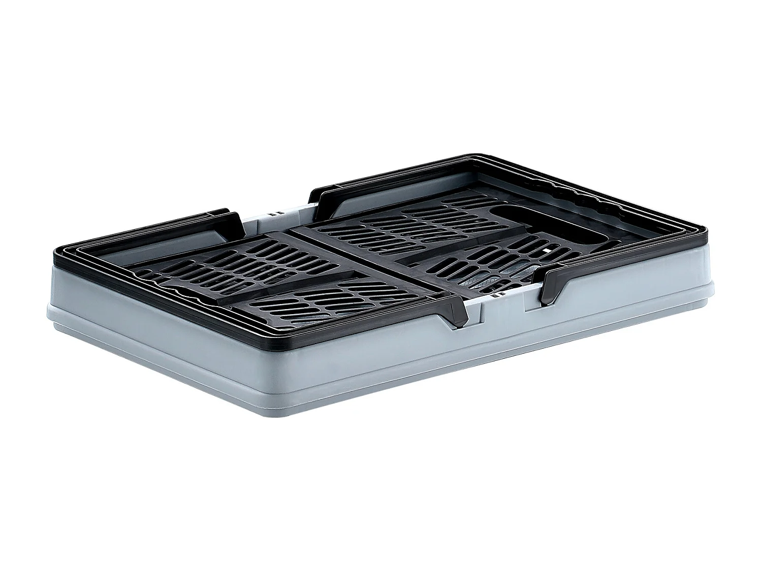 Boodschappentassen voor Shoppen SucceBuy Vouwbaar Zwart 3 Stuks 16 L met Handgreep