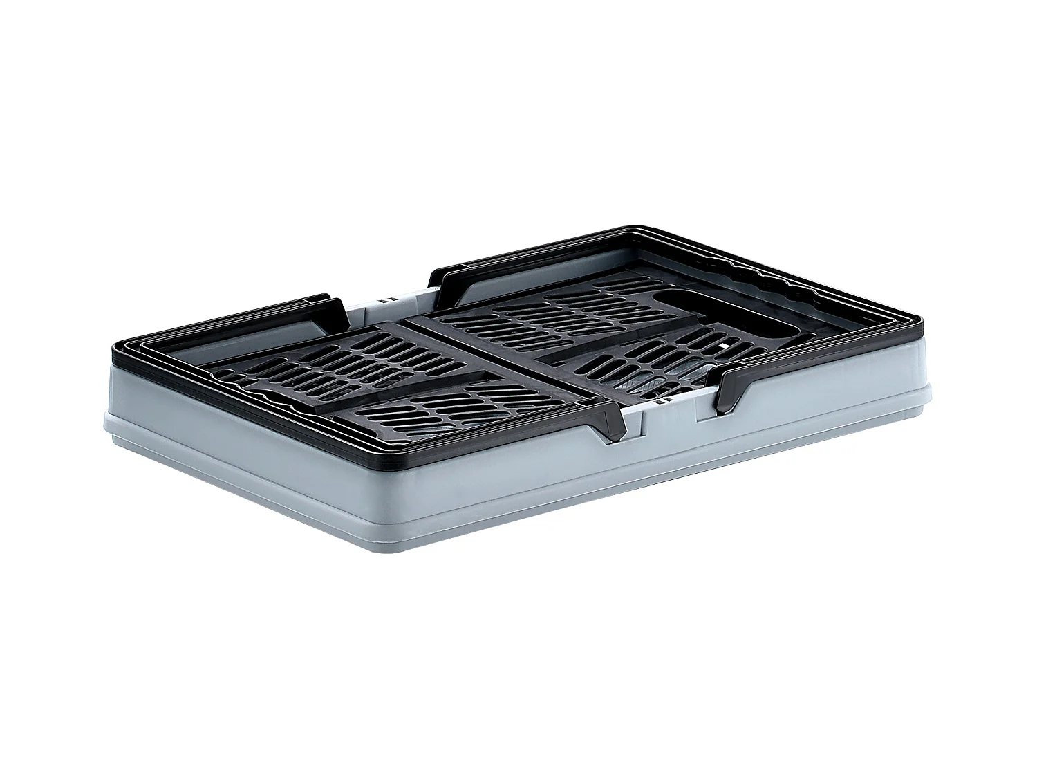 Paniers de Courses SucceBuy Pliables Noirs 3 Pièces 16 L avec Poignée