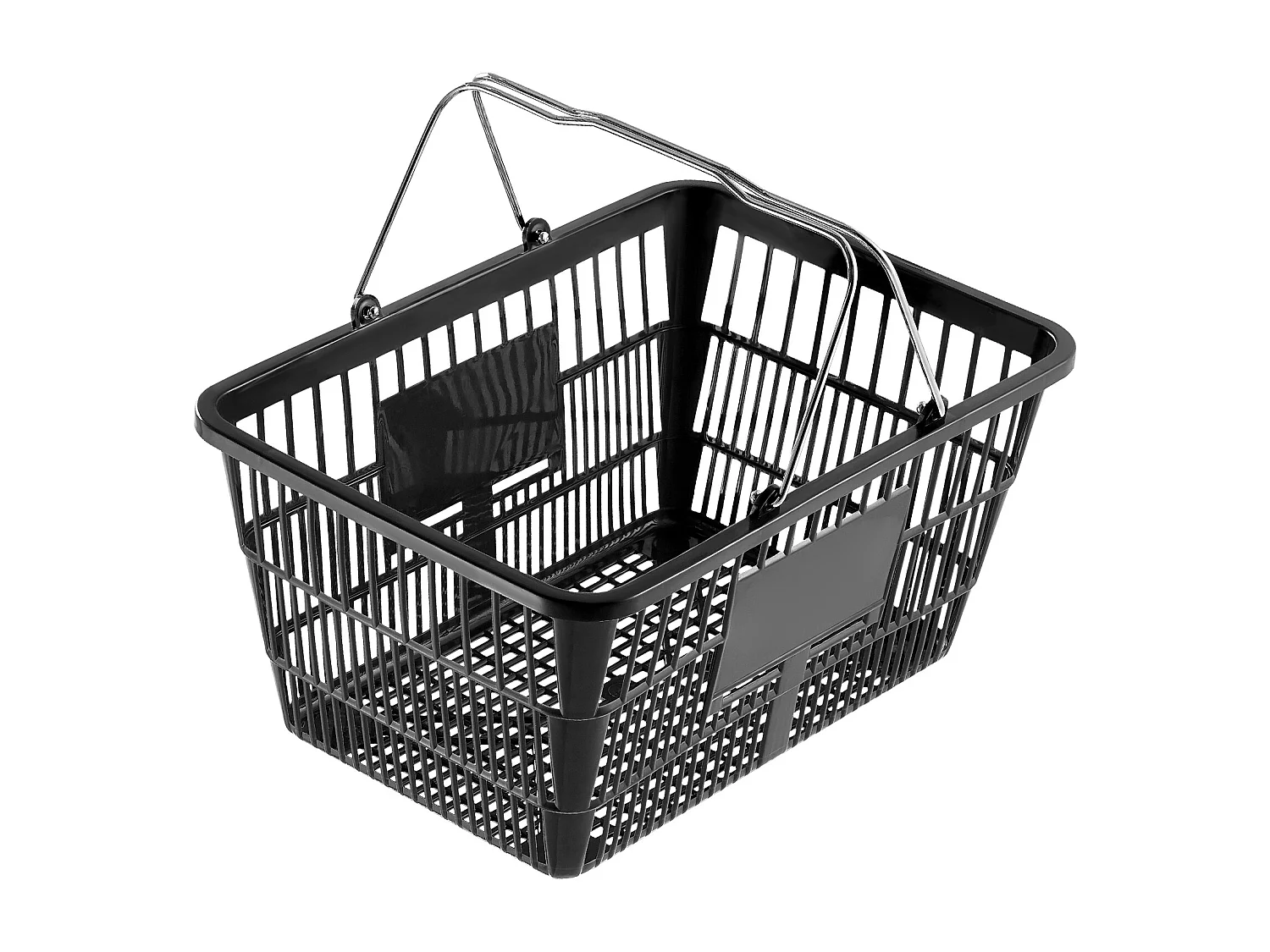 Boodschappentassen SucceBuy Lot van 12 Zwarte Tassen van 21 L, met Handgreep van Metaal en Support voor Boodschappen