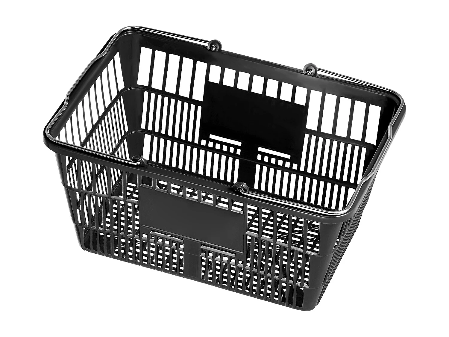 Boodschappentassen SucceBuy Lot van 12 Zwarte Tassen van 21 L, met Handgreep van Metaal en Support voor Boodschappen