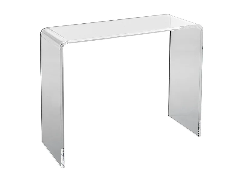 Stoł Konsola z Akrylu SucceBuy, Transparentna Stoł Pomocnicza dla Holu Wejściowego, 97 X 38 X 74 CM