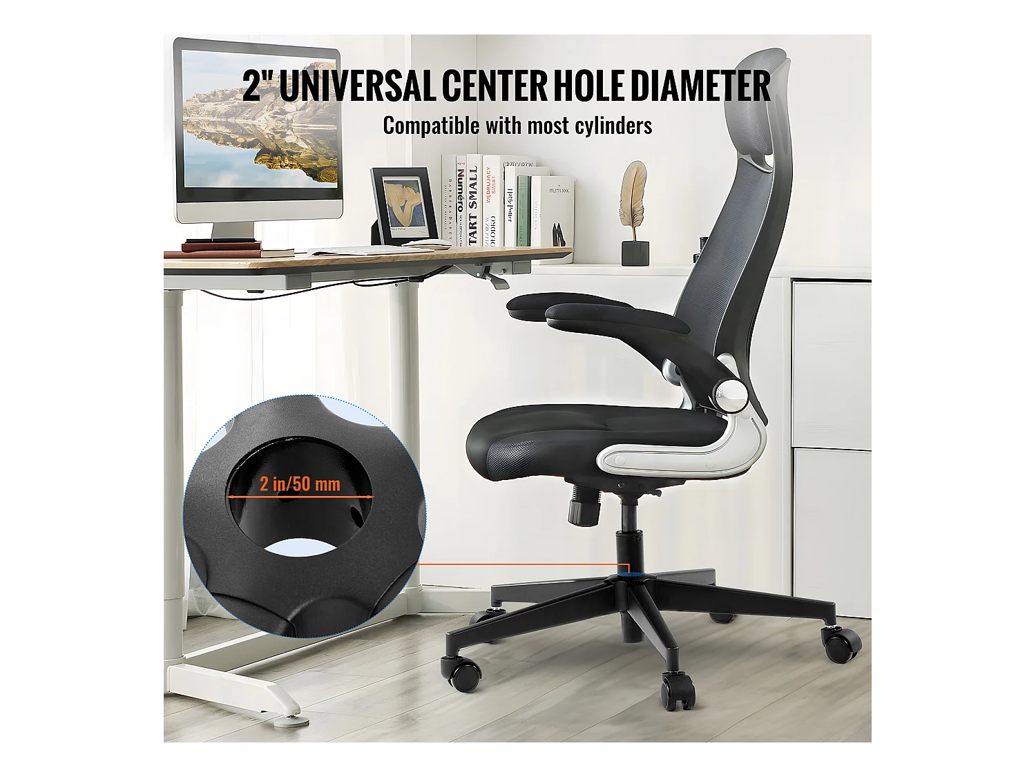 Base de Remplacement pour Chaise de Bureau SucceBuy, 710 mm, Base de Tabouret en Métal Robuste, 1134 kg