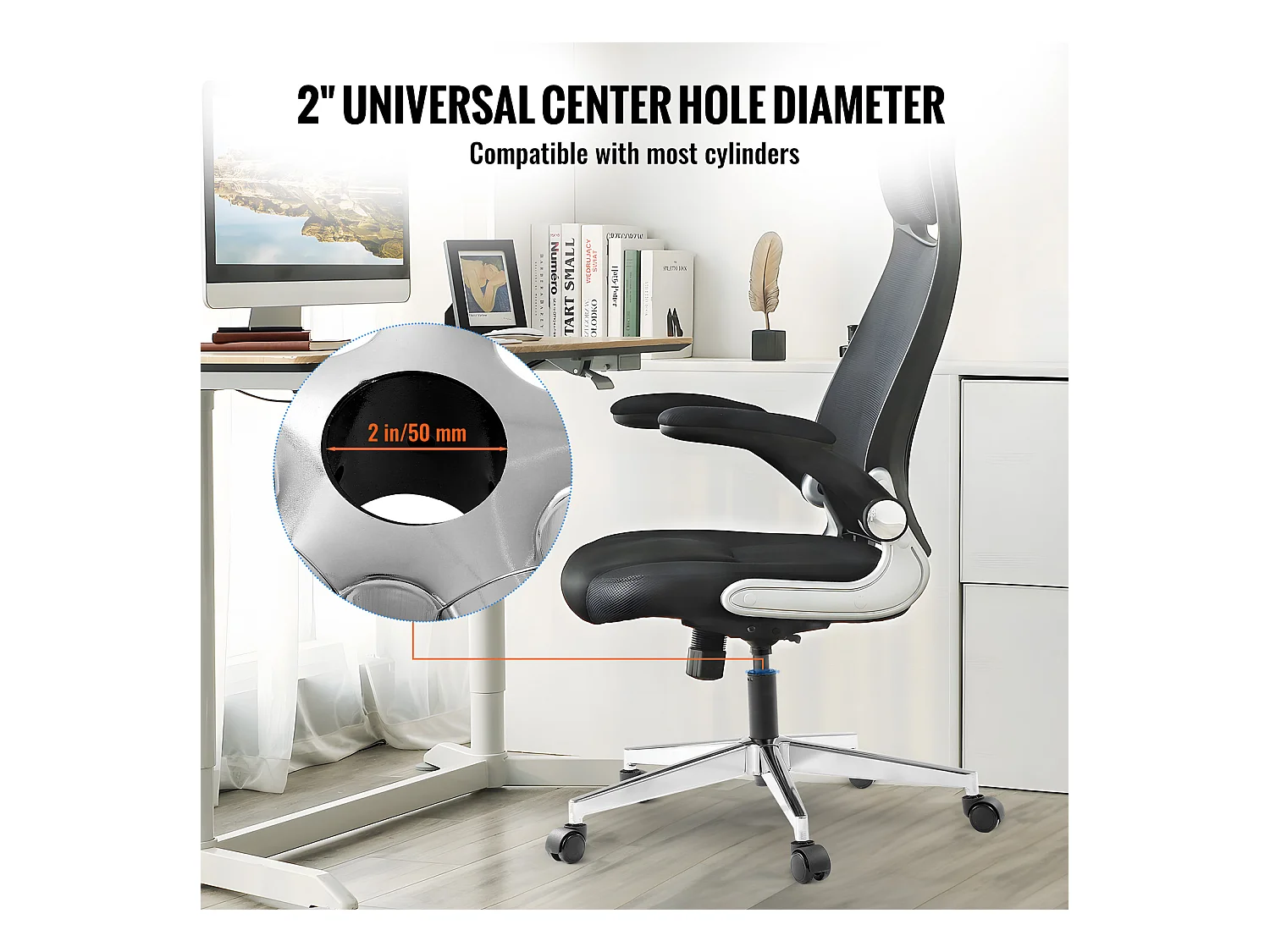 Base de Remplacement pour Chaise de Bureau SucceBuy, 710 mm, Base de Tabouret en Métal Robuste, 1134 kg