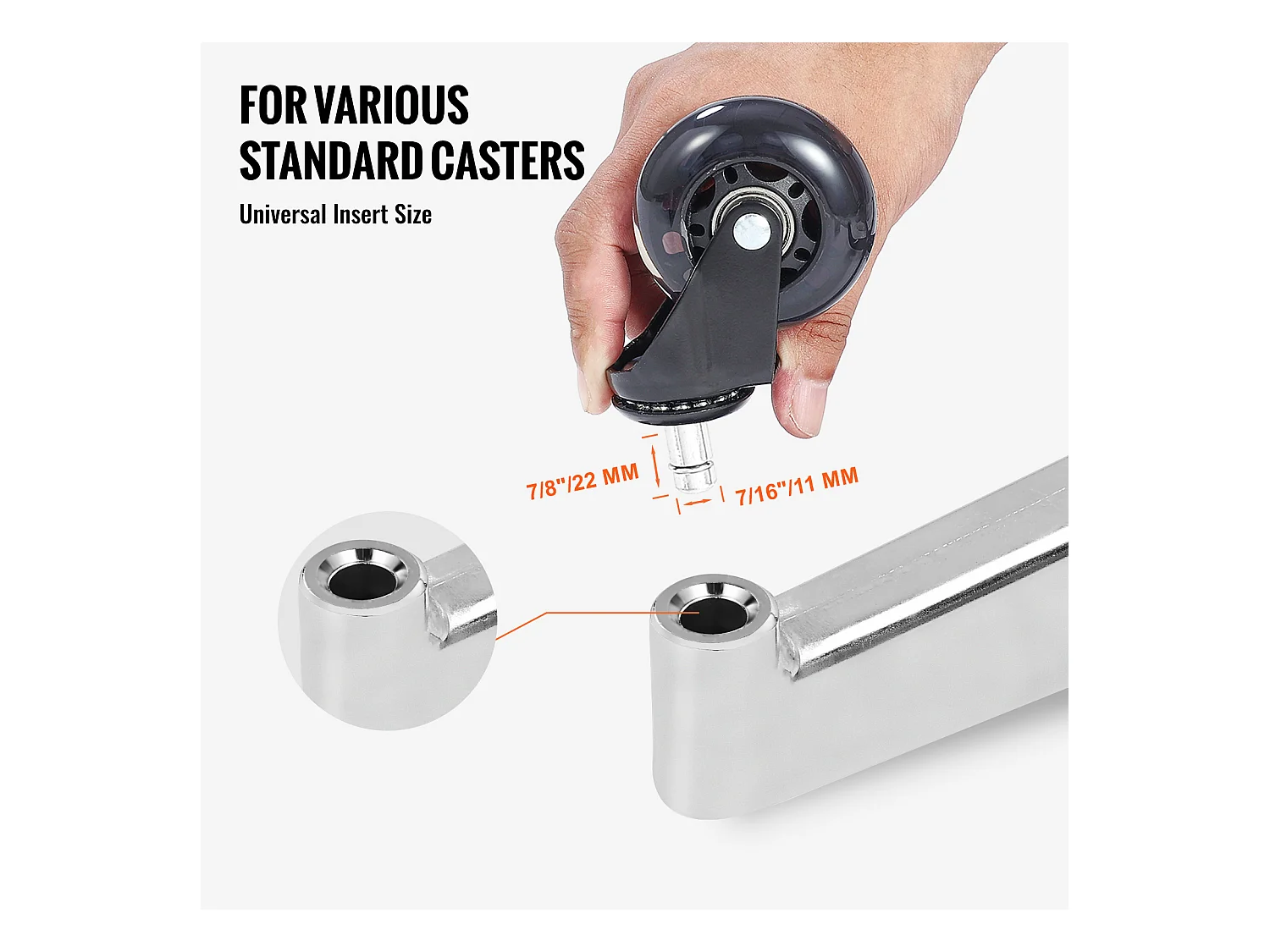 Base de Remplacement pour Chaise de Bureau SucceBuy, 710 mm, Base de Tabouret en Métal Robuste, 1134 kg