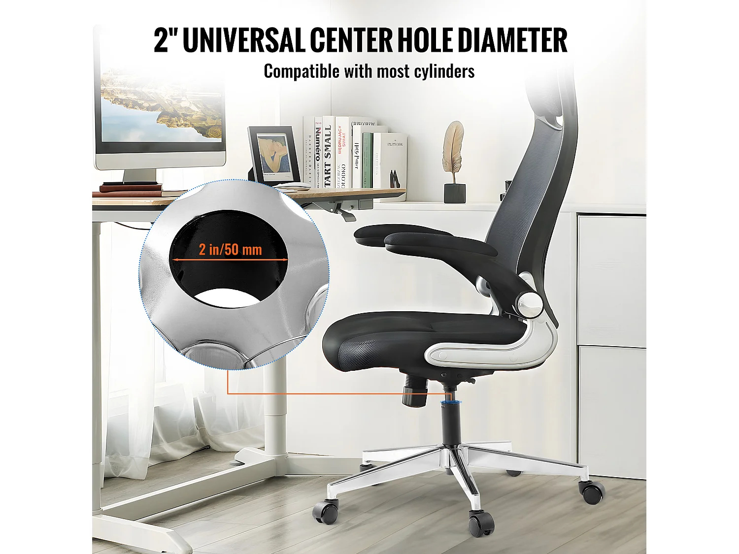 Base de Remplacement pour Chaise de Bureau SucceBuy, 710 mm, Base de Tabouret en Métal Robuste, 1134 kg