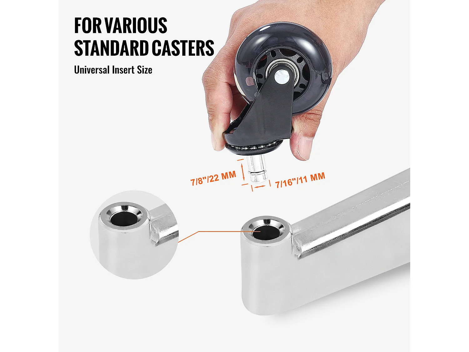 Base de Remplacement pour Chaise de Bureau SucceBuy, 710 mm, Base de Tabouret en Métal Robuste, 1134 kg