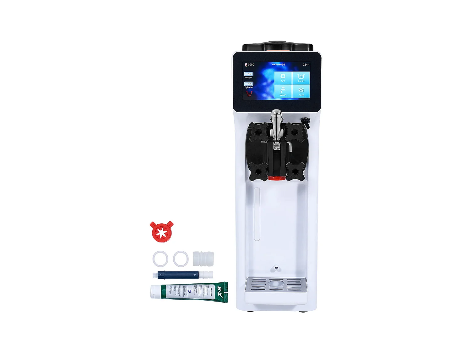 Machine à Crème Glacée Molle SucceBuy 10 L/H à Saveur Unique pour Comptoir 900 W