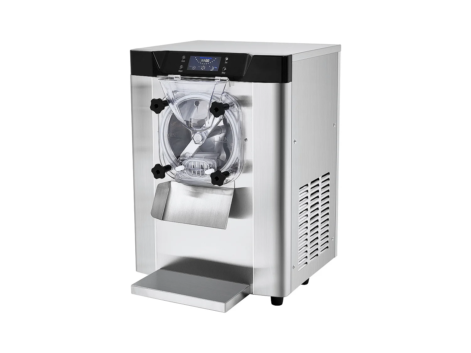 Machine à Crème Glacée SucceBuy, 12 L/h, 1295 W, Pré-refroidissement Automatique, Panneau LED, pour Snack-bars