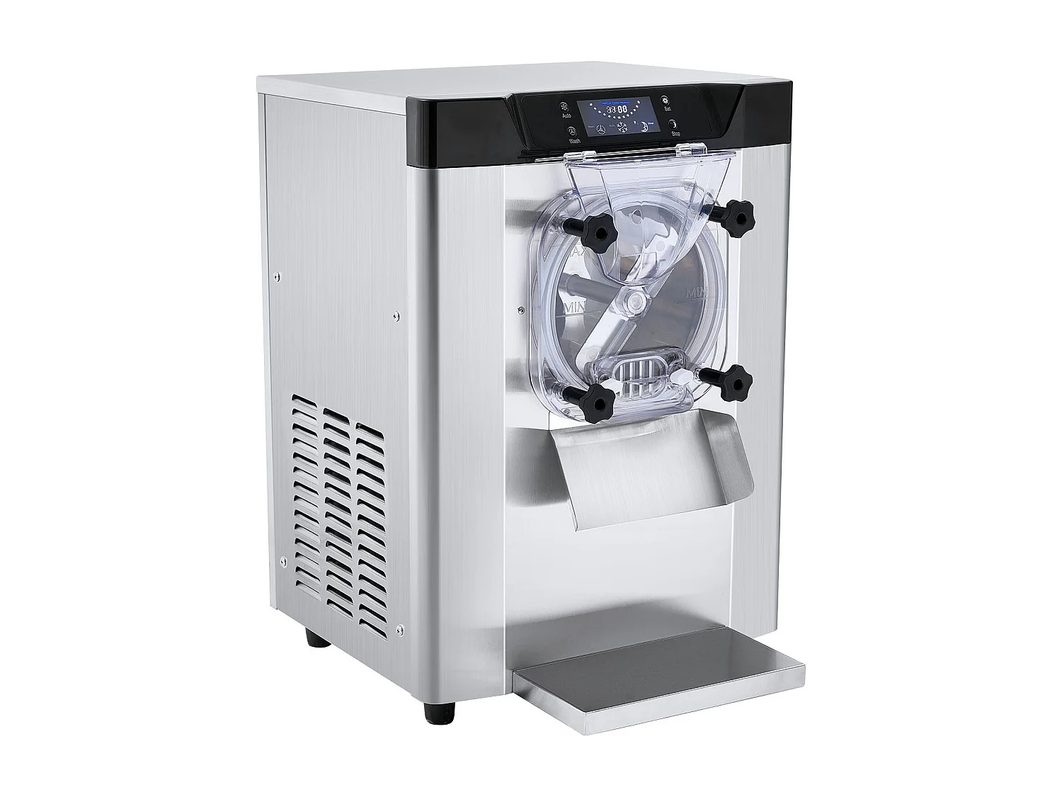 Machine à Crème Glacée SucceBuy, 12 L/h, 1295 W, Pré-refroidissement Automatique, Panneau LED, pour Snack-bars