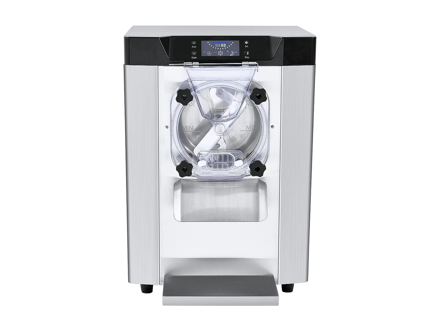 Machine à Crème Glacée SucceBuy, 12 L/h, 1295 W, Pré-refroidissement Automatique, Panneau LED, pour Snack-bars