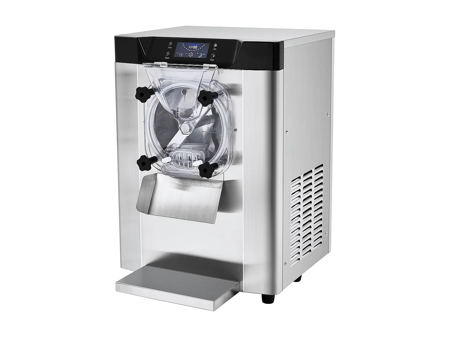 Machine à Crème Glacée SucceBuy, 12 L/h, 1295 W, Pré-refroidissement Automatique, Panneau LED, pour Snack-bars