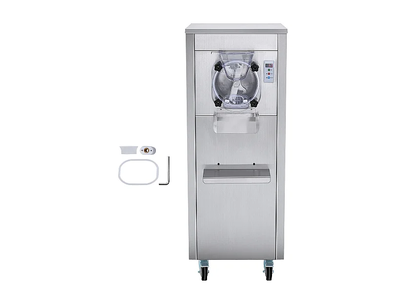 Harte-Eismaschine Kommerziell SucceBuy, 18 L/h, 1600 W, mit Rädern, Automatische Vorkühlung, LED-Panel