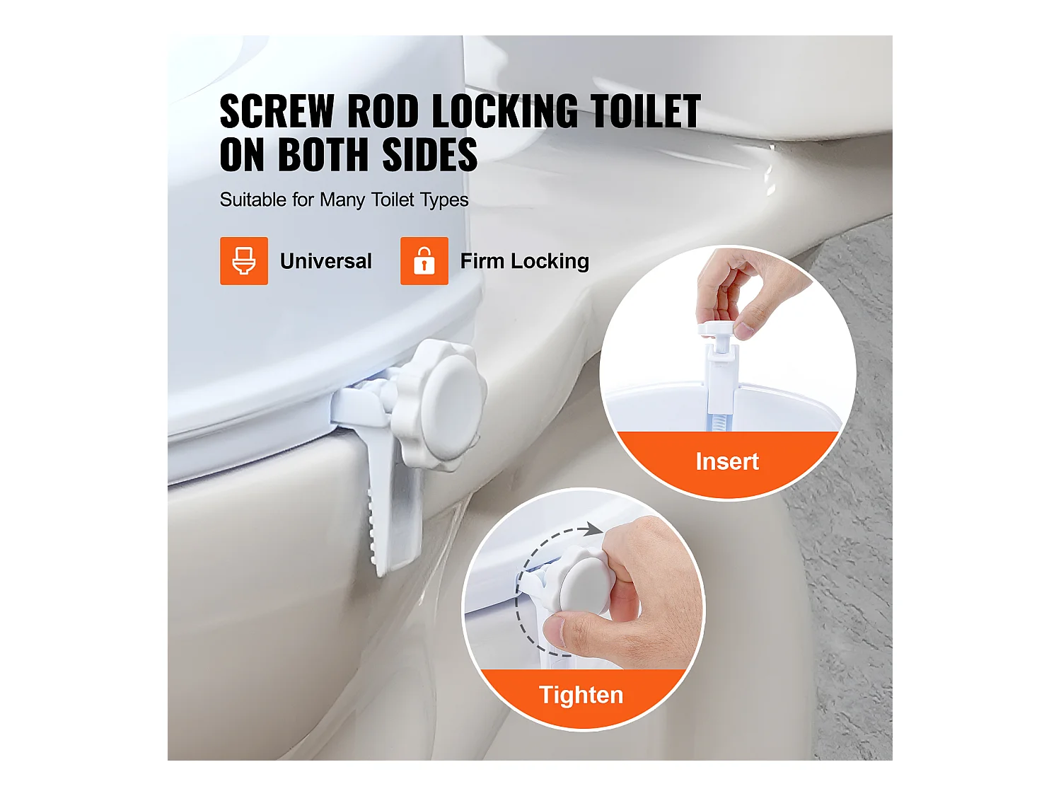 Assento de Sanita Elevado SucceBuy, 12,7 cm de Altura, Capacidade para 136 kg, Elevação Universal, Branco