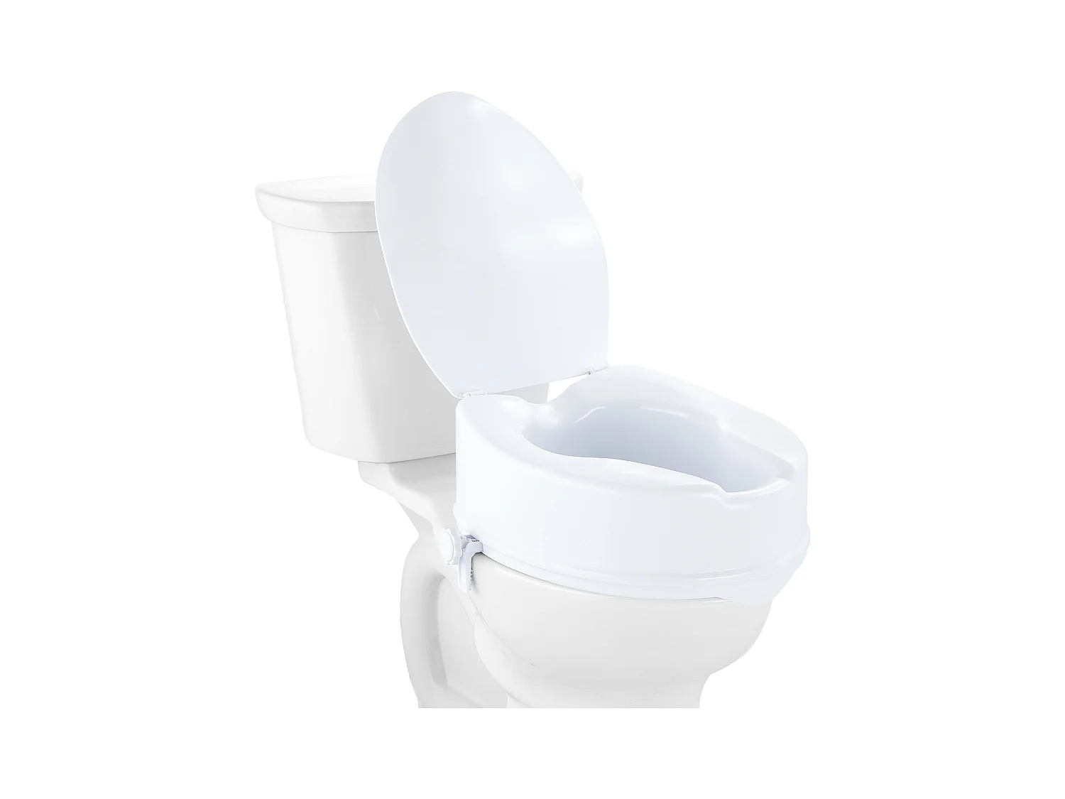 Assento de Sanita Elevado SucceBuy, 12,7 cm de Altura, Capacidade para 136 kg, Elevação Universal, Branco