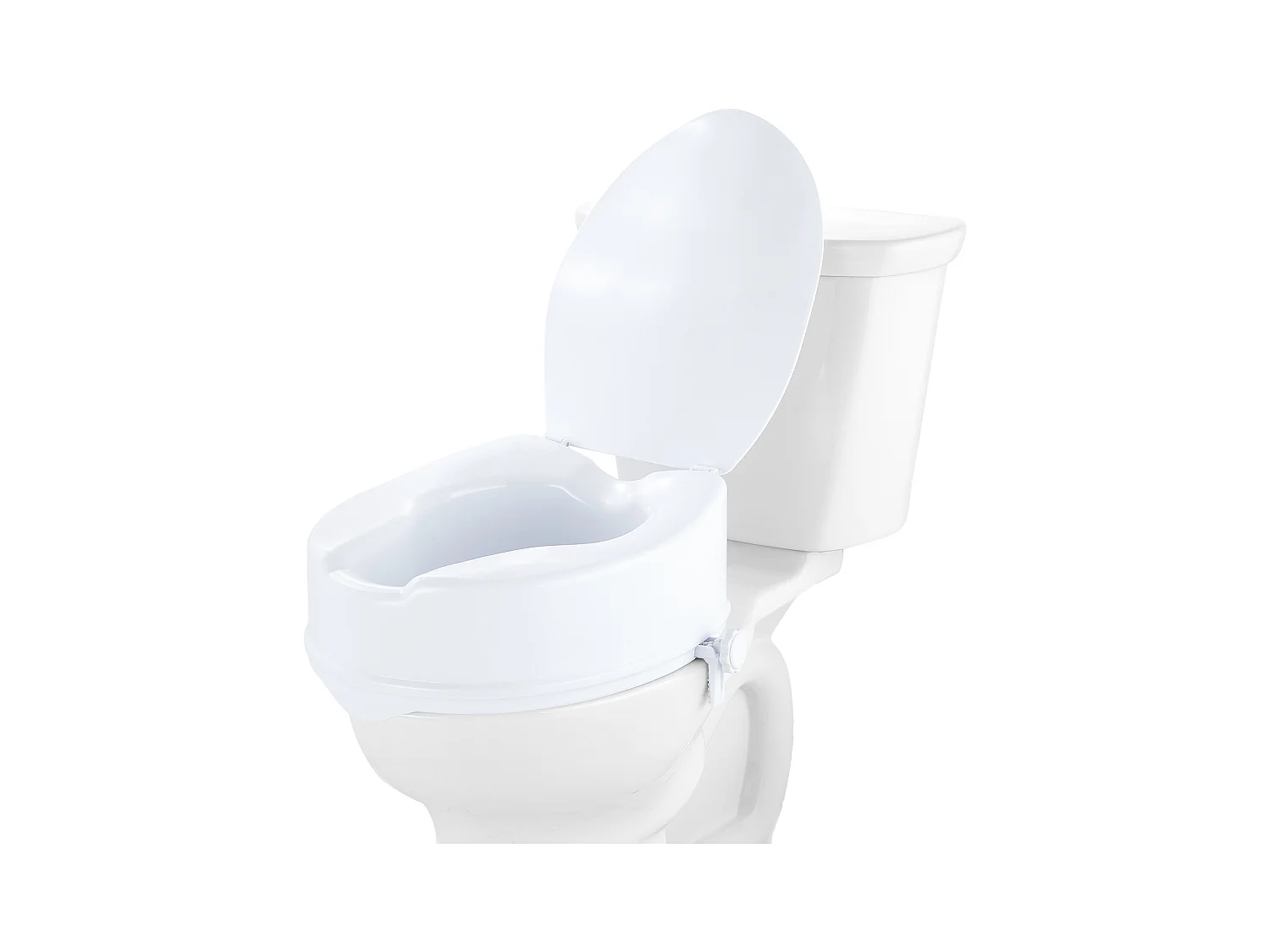Assento de Sanita Elevado SucceBuy, 12,7 cm de Altura, Capacidade para 136 kg, Elevação Universal, Branco