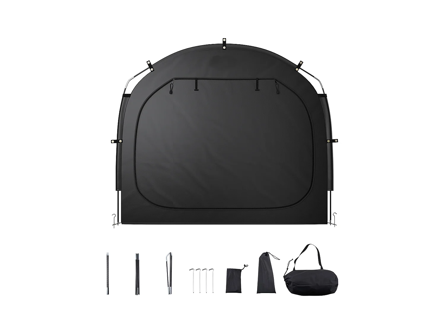 Abri à Vélo Tente de Rangement Extérieure SucceBuy, Abri à Vélo pour 4-5 Vélos, Double Fermeture Éclair, Tissu Oxford, pour Extérieur