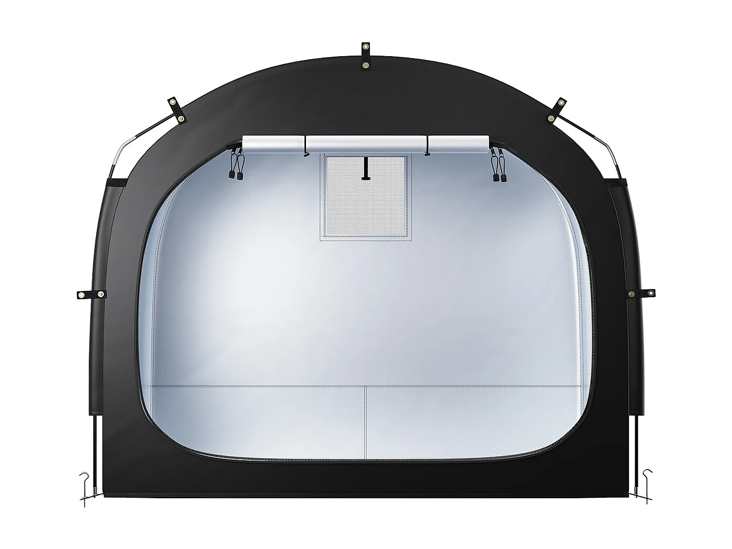 Abri à Vélo Tente de Rangement Extérieure SucceBuy, Abri à Vélo pour 4-5 Vélos, Double Fermeture Éclair, Tissu Oxford, pour Extérieur