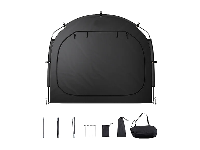 Rifugio per Bici Tenda di Immagazzinamento Esterno SucceBuy, Rifugio per Bici per 4-5 Bici, Doppia Cerniera Lampo, Tela Oxford, per Esterno