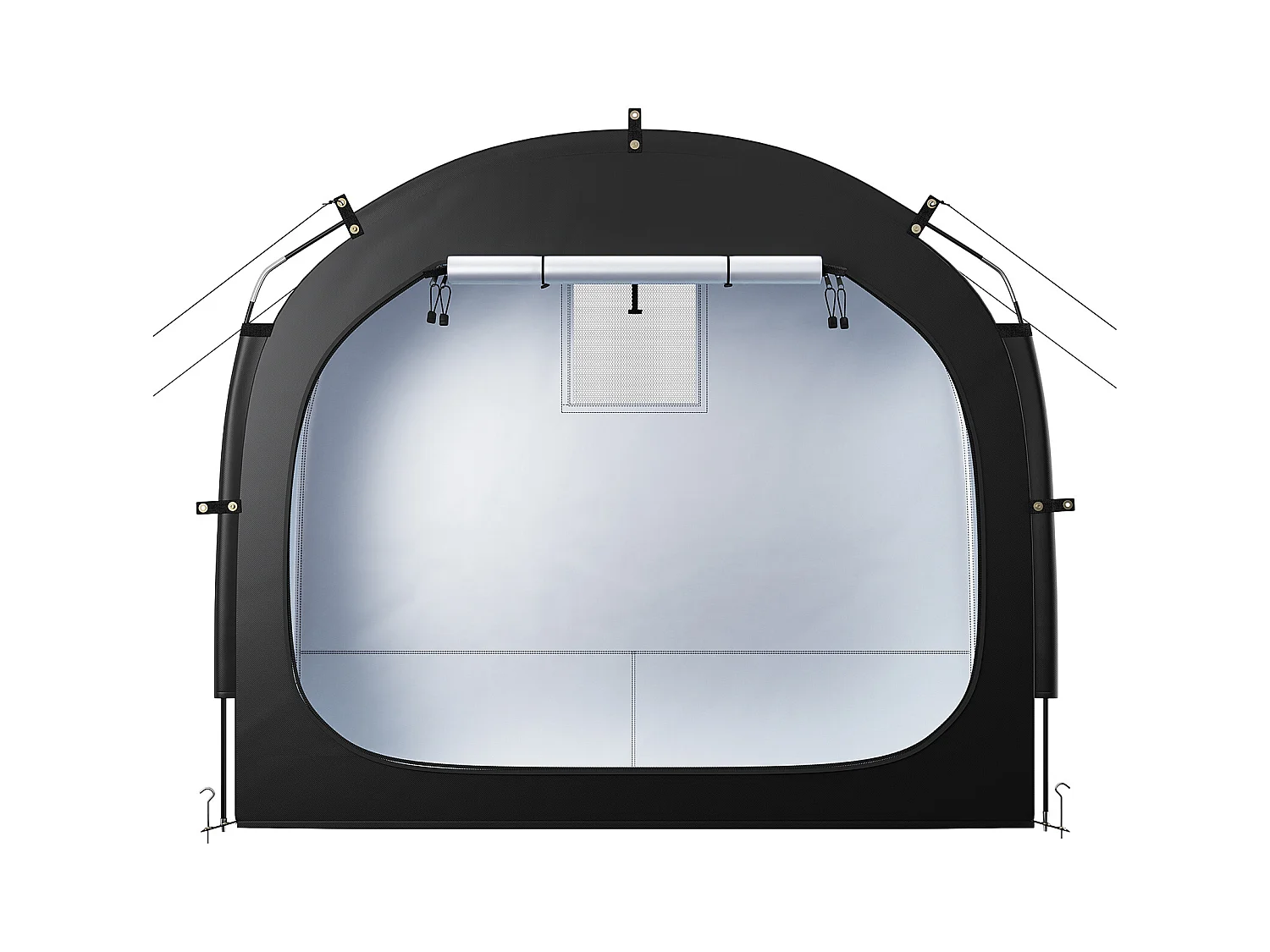 Abri à Vélo Tente de Rangement Extérieure SucceBuy, pour 1 à 2 Vélos, Double Fermeture Éclair, Tissu Oxford, Porte Simple, pour Extérieur