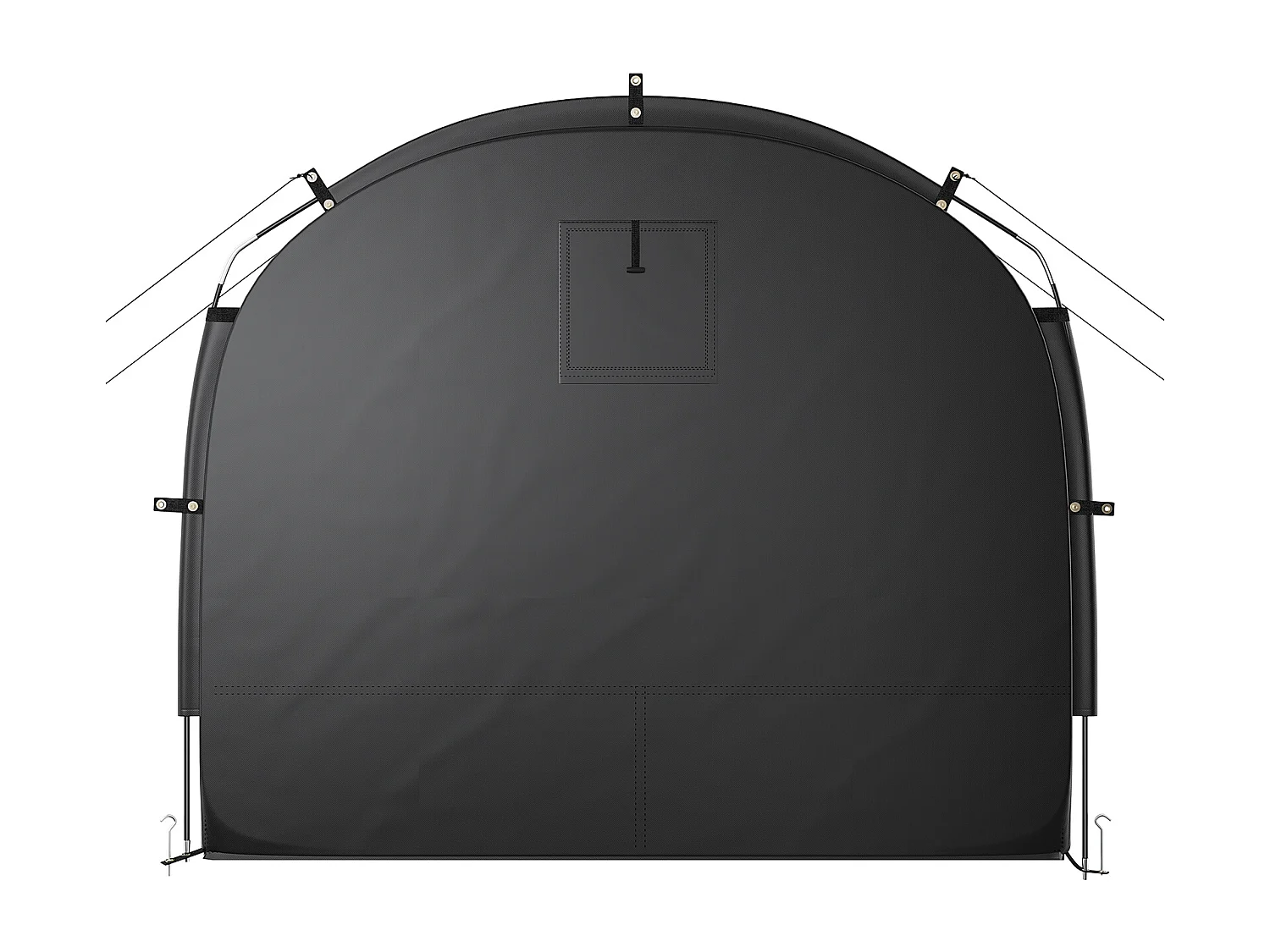 Abri à Vélo Tente de Rangement Extérieure SucceBuy, pour 1 à 2 Vélos, Double Fermeture Éclair, Tissu Oxford, Porte Simple, pour Extérieur