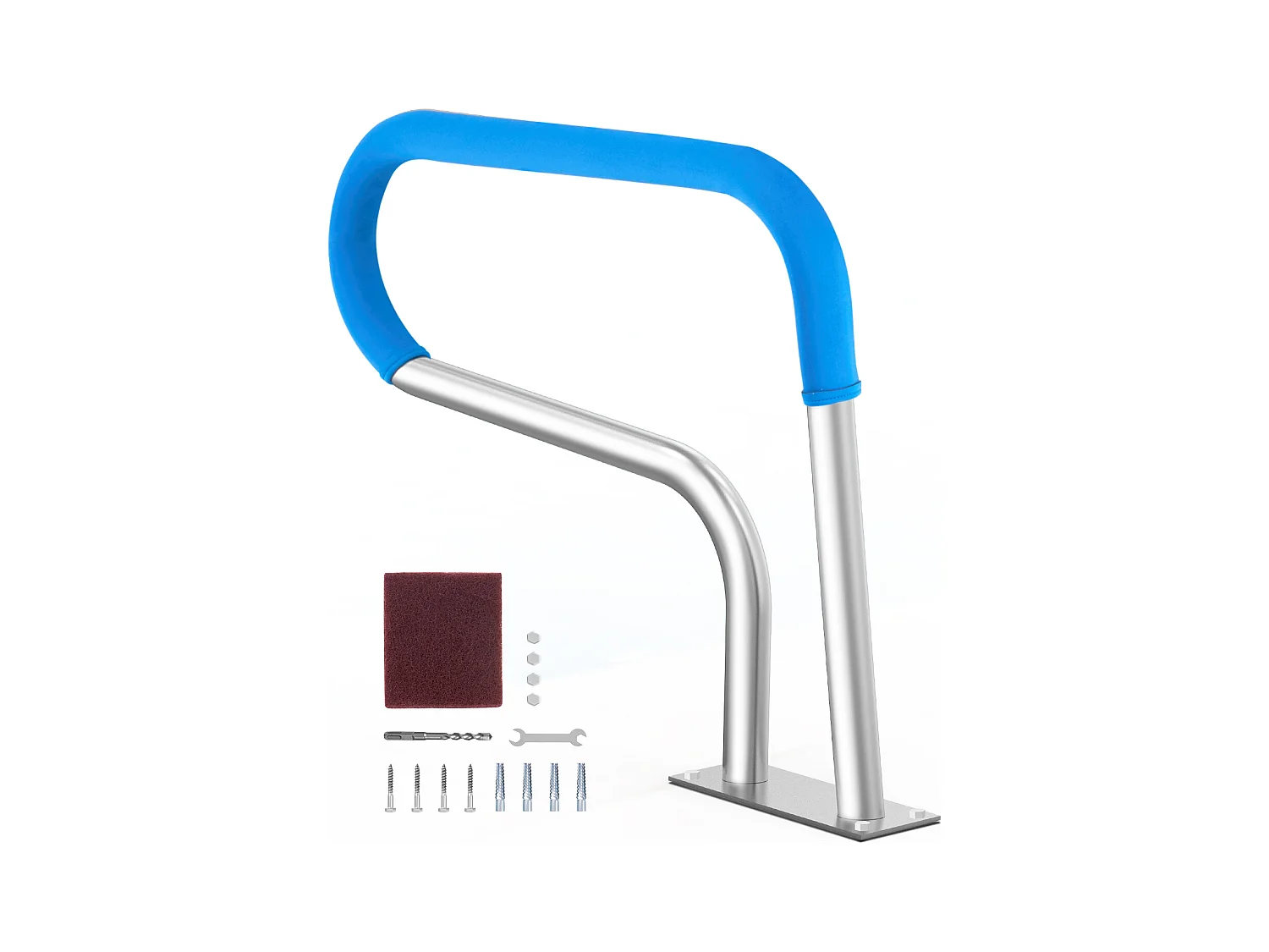 Main Courante de Piscine, SucceBuy Rampe de Piscine 80.5 x 58.5 cm en Acier Inoxydable pour Spas