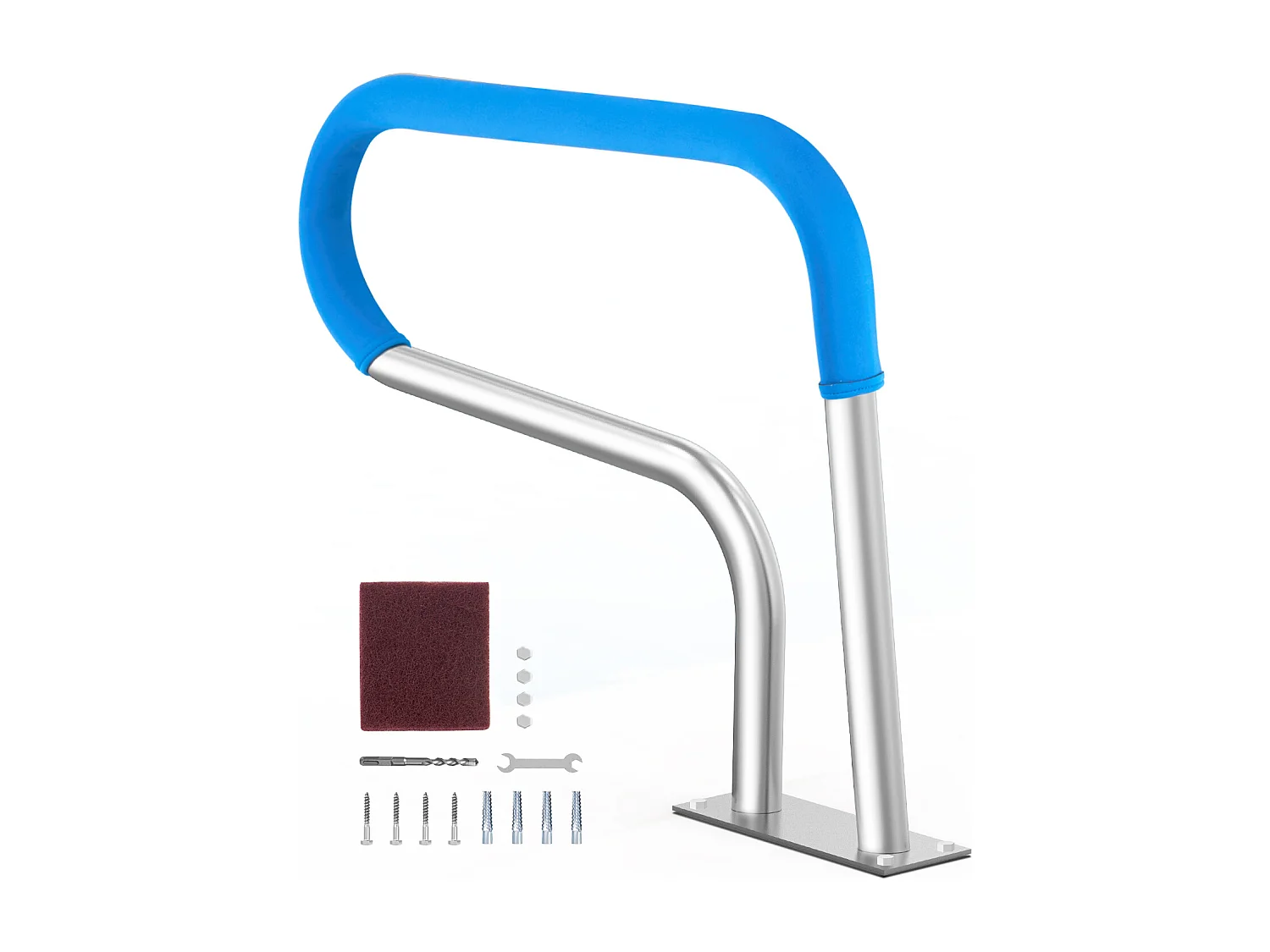 Main Courante de Piscine, SucceBuy Rampe de Piscine 80.5 x 58.5 cm en Acier Inoxydable pour Spas