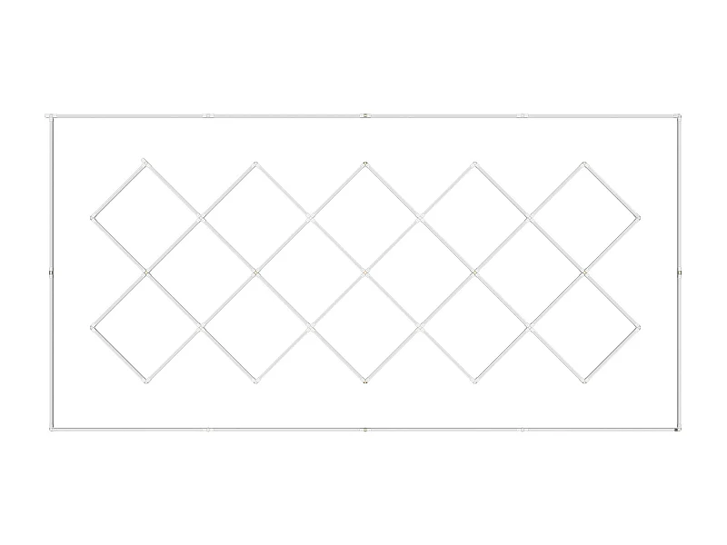 Lâmpada de Garagem SucceBuy a LED 88 000 lm DIY Bright 14 Plafonheiro Quadrado para Carro