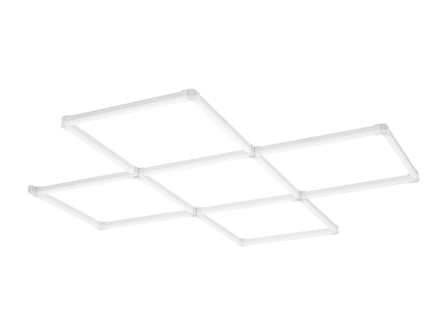 Lampes de Garage SucceBuy Carrées à LED 22 000 lm 5 Grilles pour Éclairage de Détail de Voiture