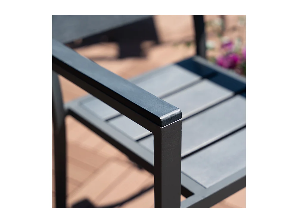Chaise de jardin Home Deluxe MADERA Quantité : 6