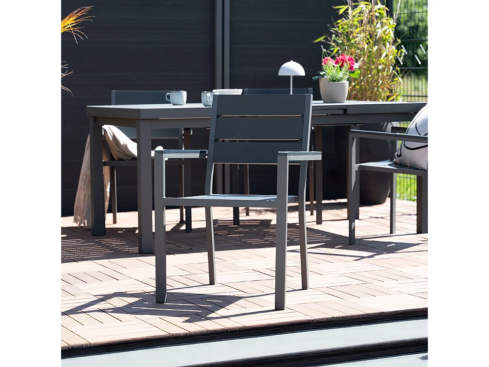 Chaise de jardin Home Deluxe MADERA Quantité : 8