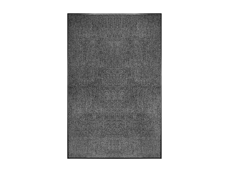 Tappeto da Porta Lavabile Antracite 120x180 cm Interno/Esterno PVC Antiscivolo