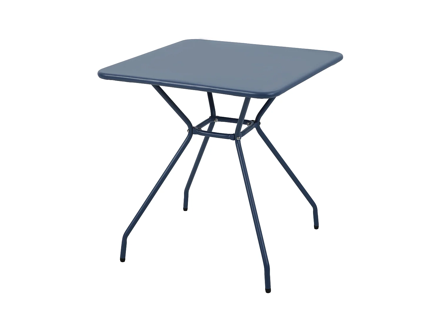 Ensemble table et 2 fauteuils de jardin bleu