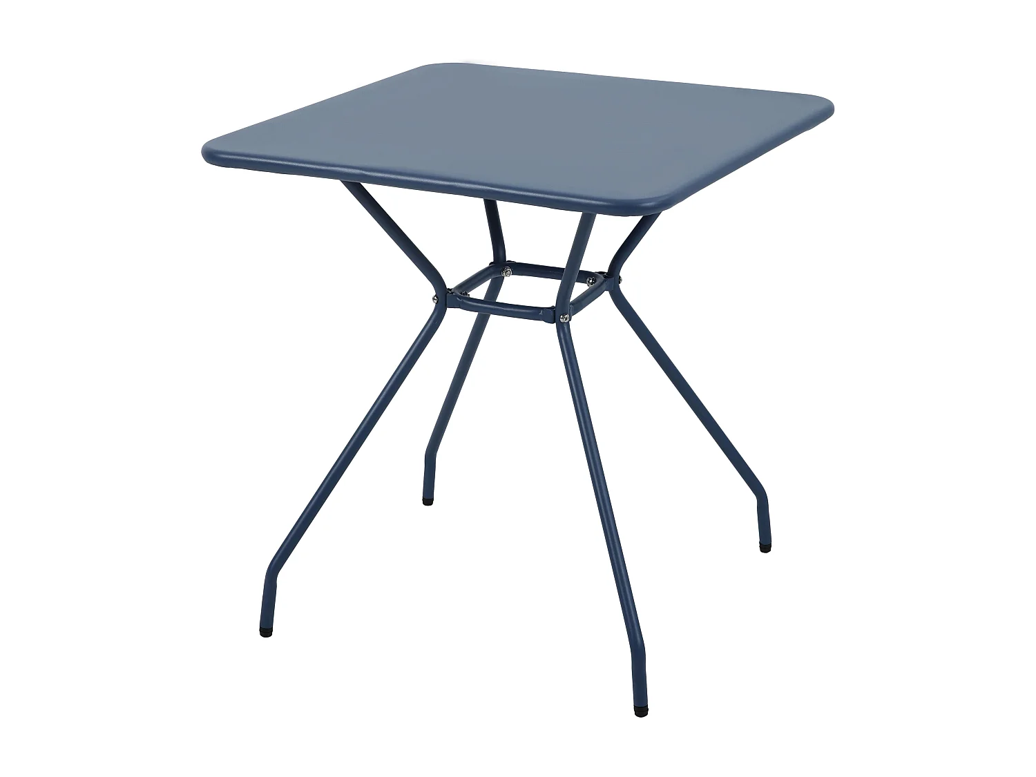 Ensemble table et 2 fauteuils de jardin bleu