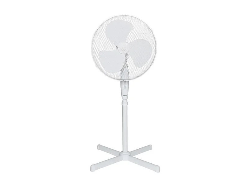 Ventilador de pie OCEANIC Blanco 45W - Diámetro 40 cm - Altura ajustable - Oscilación