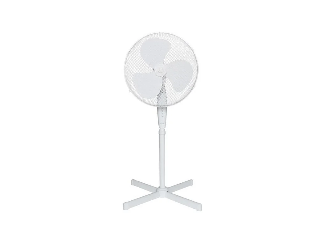 Ventilador de pie OCEANIC Blanco 45W - Diámetro 40 cm - Altura ajustable - Oscilación