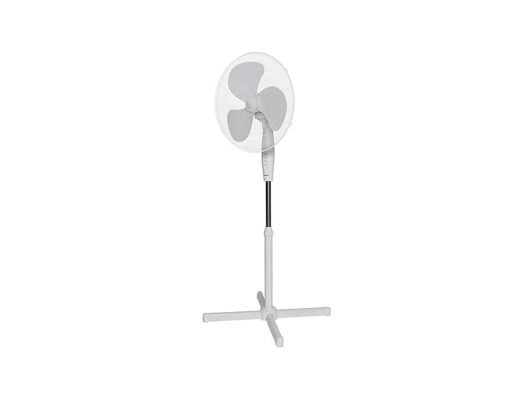 Ventilador de pie OCEANIC Blanco 45W - Diámetro 40 cm - Altura ajustable - Oscilación