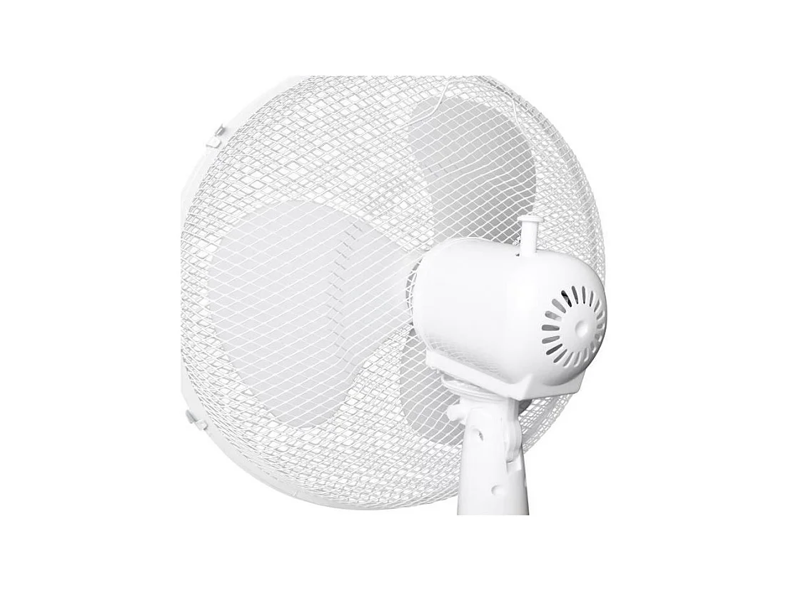 Ventilador de pie OCEANIC Blanco 45W - Diámetro 40 cm - Altura ajustable - Oscilación