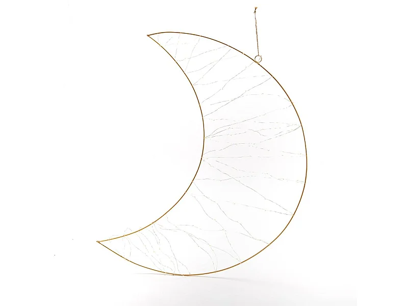 Lune led à suspendre 80 cm